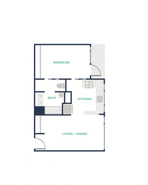 bedroom floor plan at the central apartments near downtown minneapolis mn
